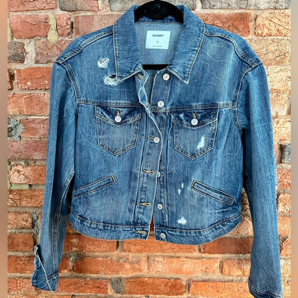 Old Navy Cropped Denim Jacket